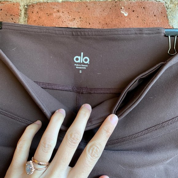 Alo Brown Moto‎ Leggings - Picture 3 of 4